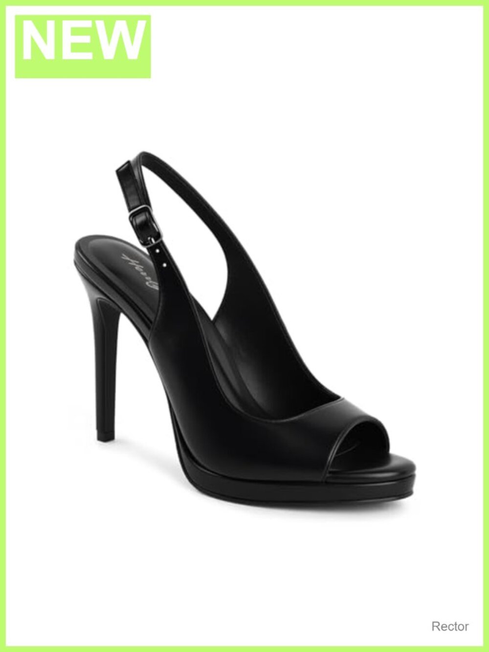 Slingback Platform Stiletto Heels, Peep Toe Pumps, Cushioned Insole, Women's